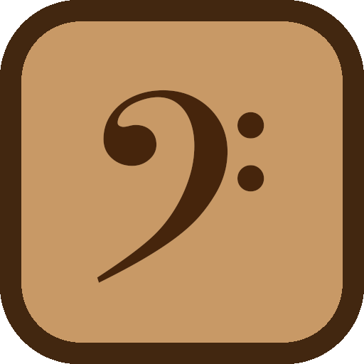 with sheet music, bass clef