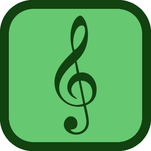 with sheet music, treble clef